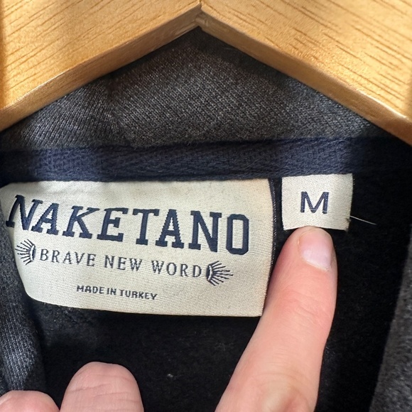 Naketano Women’s Gray Hoodie Pullover Sweatshirt - Picture 7 of 11